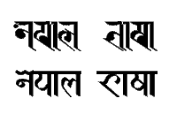 NepalBhasa word in Ranjana&Prachalit script2.gif