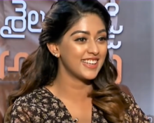 Anu Emmanuel at Shailaja Reddy Alludu interview.png