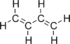 Full structural formula of 1,3-butadiene