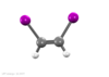 Skeletal formula of cis-1,2-difluoroethene