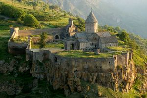 Tatev Monastery from a distance.jpg