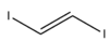 Skeletal formula of Trans-1,2-DIIODOETHYLENE