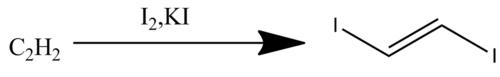 The preparation of 1,2-diiodoethylene.