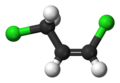 Ball-and-stick model of the cis isomer