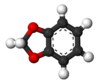 Ball and stick model of 1,3-benzodioxole