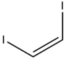 Skeletal formula of Cis-1,2-DIIODOETHYLENE