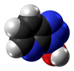 Space-filling model of the HOAt molecule