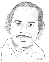 பென்சில் ஓவியத்தில் ஓவியர் மாருதி
